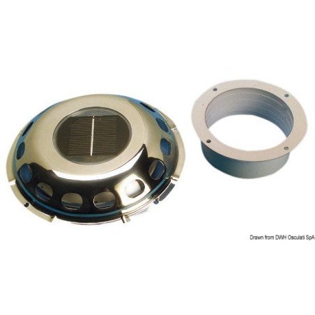 Aérator inox avec panneau solaire Osculati - Aérateur - discount-na...