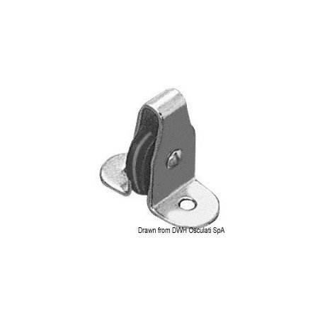 Petite poulie inox verticale nylon 8 mm Viadana - Petites poulies V...