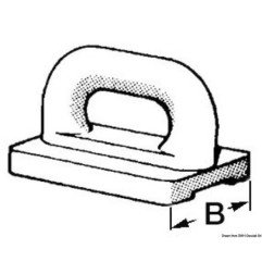 Coulisseau nylon p. grand-voile 18 mm Osculati - Coulisseaux pour g...