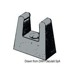 Clip p. rallonge tube 15/16 mm Osculati - Clips pour fixer la rallo...