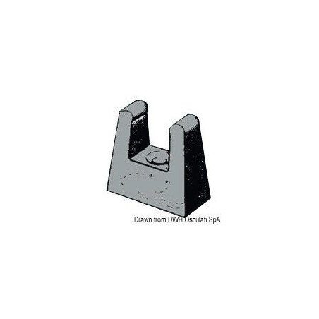 Clip p. rallonge tube 15/16 mm Osculati - Clips pour fixer la rallo...