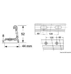 Profilé de fargue 6 m Osculati - Profilés de fargues - discount-nau...