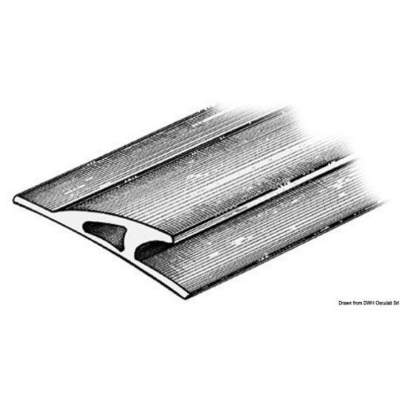 Profil parebattage 3x90x23 gris Osculati - Profil anti-embruns, par...