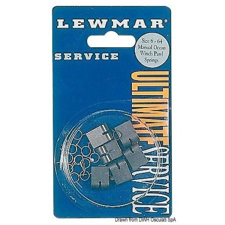Kit de maintenance verrous standard p. winch - Articles LEWMAR pou...