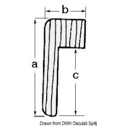 Profil teck p. cadres 71.042.00 ARC - Profil ARC - discount-nautic.com