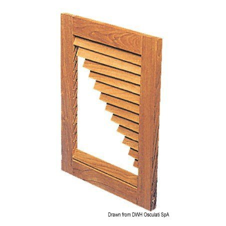 Paire profils latéraux teck 45x22mm 121 cm ARC - Système Do it Your...