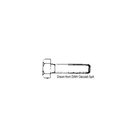 Vis tête hexagonale filetée 12x150 AISI 304 BULL12X150 Osculati - V...