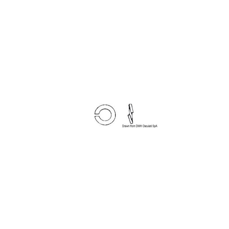 Rondelle GROWER 5 AISI 316 316.127/5 Osculati - Rondelles grower UN...