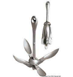 Ancre à grappin 3,2 kg Osculati - Ancres parapluie pliables - disco...