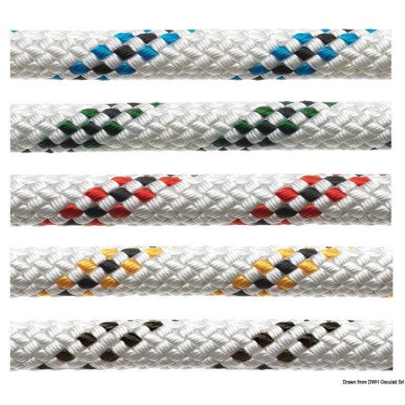 Bout Marlow Marlowbraid rouge avec témoin 16 mm Marlow - Bout MARLO...