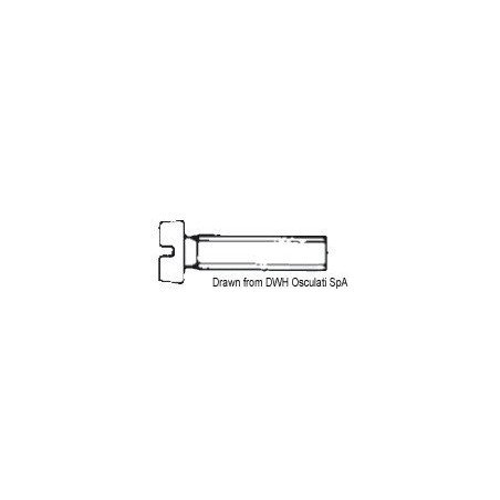 Vis tête cylindrique filetée fendue 8x60 AISI 316 316.84/8X60 Oscul...