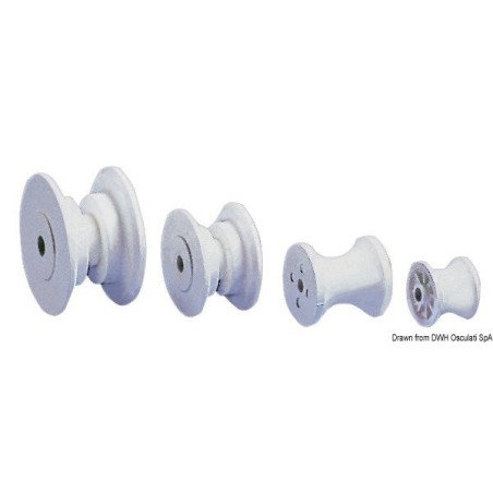 Réa de rechange nylon 88 mm Osculati - Réas de rechange en nylon po...