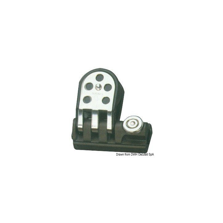 Filoir aluminium anodisé avec poulie inox
