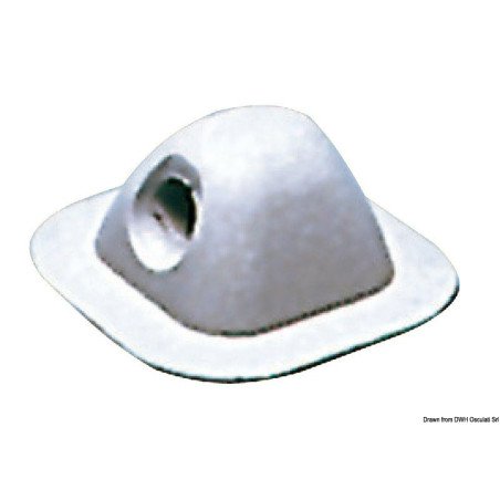 Passage 96x96 mm gris RAL 7035 Osculati - Accessoires pour canots p...
