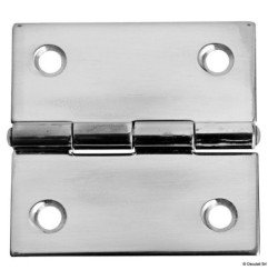 Charnière épaisseur 1,3mm inox poli miroir 51x51 mm Osculati - Char...