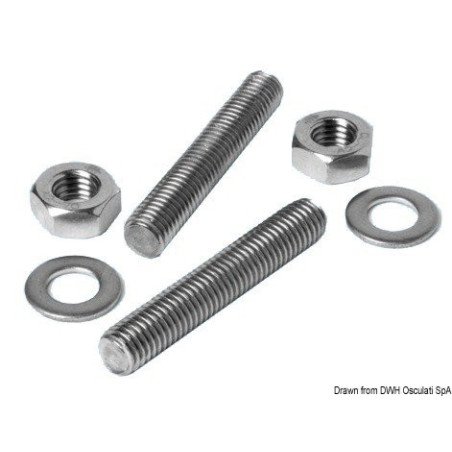 Kit vis sans tête inox pour taquet 8x80 mm Osculati - Kit vis sans ...