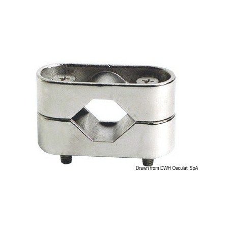 Etrier inox AISI316 poli miroir 20/22/25 mm Osculati - Etriers en i...