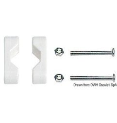 Etrier fixation nylon 22-25mm Osculati - Etrier de fixation en nylo...