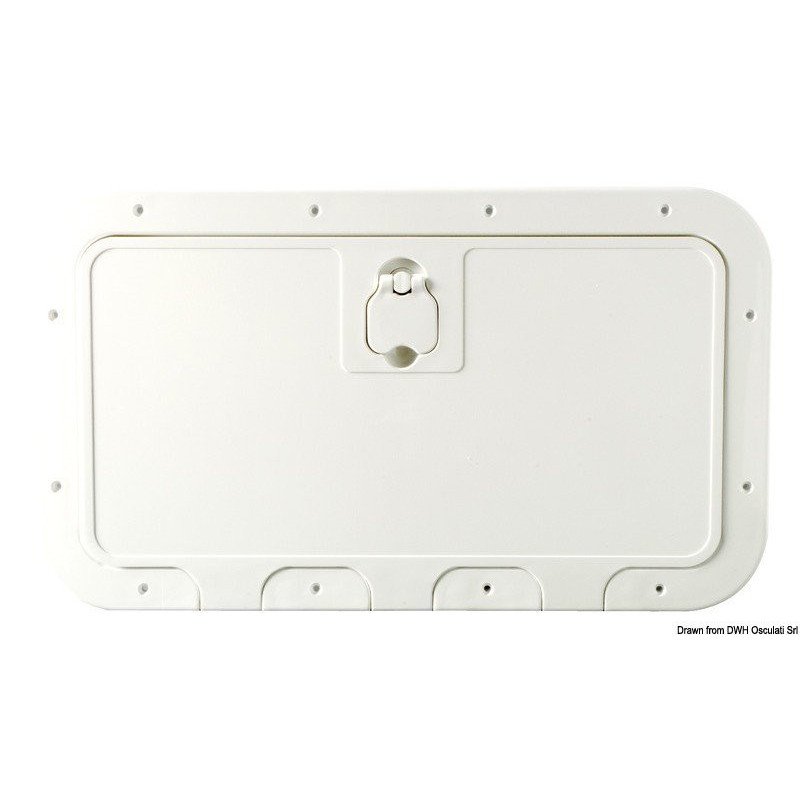 Trappe inspect façade amovible blanc 350 x 600 mm Osculati - Trappe...