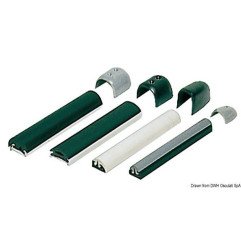 Seulement jonc PVC noir pour 44.055.05 rouleau 20m Tessilmare - Pro...
