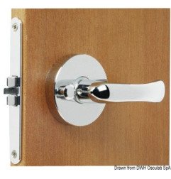 Serrure encastrer laiton chromé blocage 66x60x9mm Osculati - Serrur...