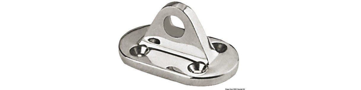 Pontet en inox AISI 316 pour fixation de la Lifeline sur le pont