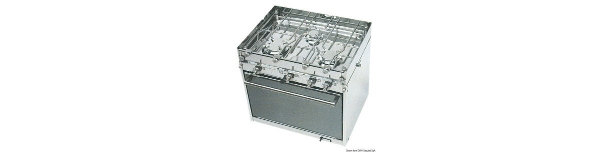 Cuisinière à gaz série TECHIMPEX "Topline"