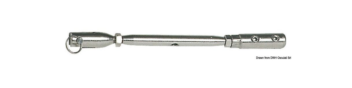Ridoirs avec embout à six pans en inox incorporé
