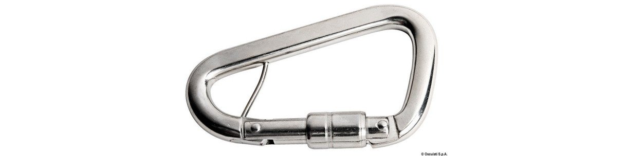 Mousqueton en inox spécialement conçu pour harnais de sécurité