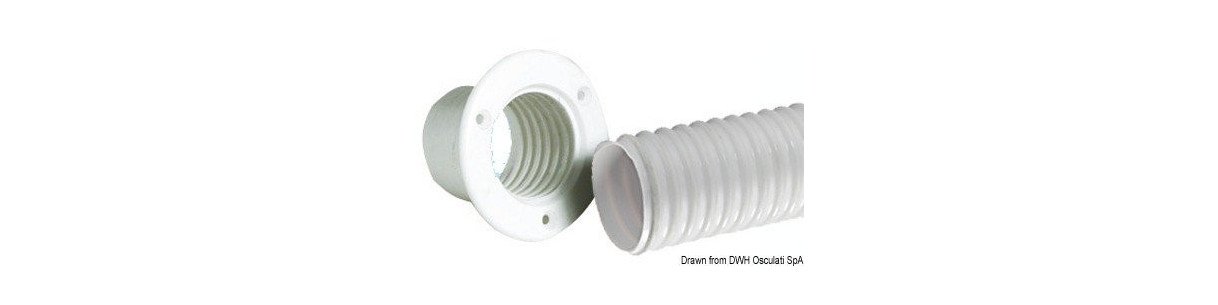 Gaine spéciale flexible en PVC pour passage des câbles moteurs hors-bord