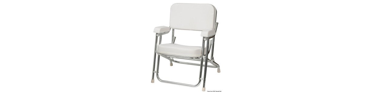 Chaise du Capitaine en aluminium anodisé