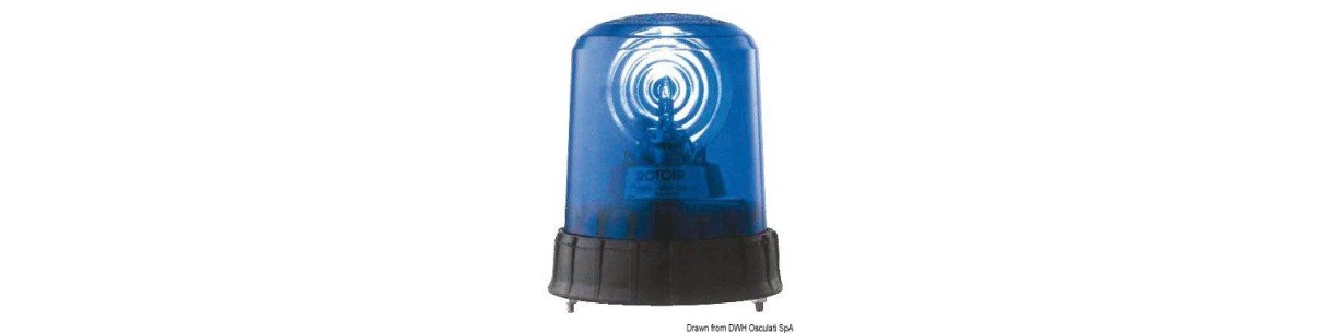 Feux de couleur bleue pour véhicules prioritaires et de secours