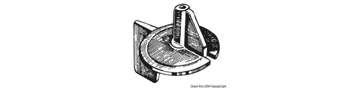 Anode pour moteurs 9,9/25 HP, Force 25, Yamaha 4T 50 HP