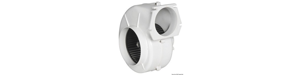 Aspirateur centrifuge pour fixation à paroi, homologué RINA