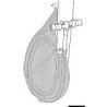 Sac pour loger le tuyau de la douche WHALE