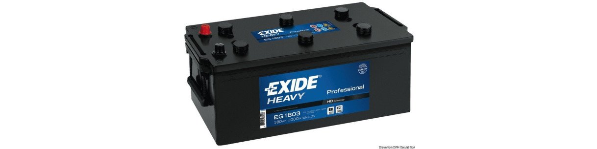 Batteries EXIDE Professional pour démarrage et équipements de bord