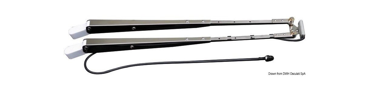Bras pantographes pour moteur 70 W - 19.185.01/02