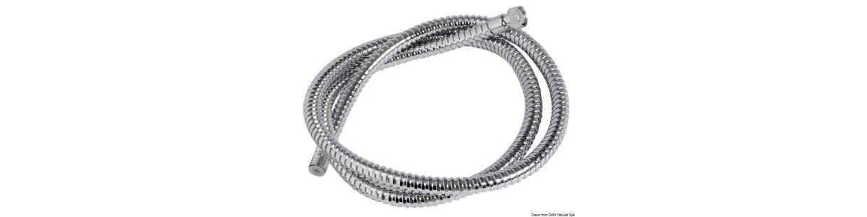 Tuyau douche en inox poli