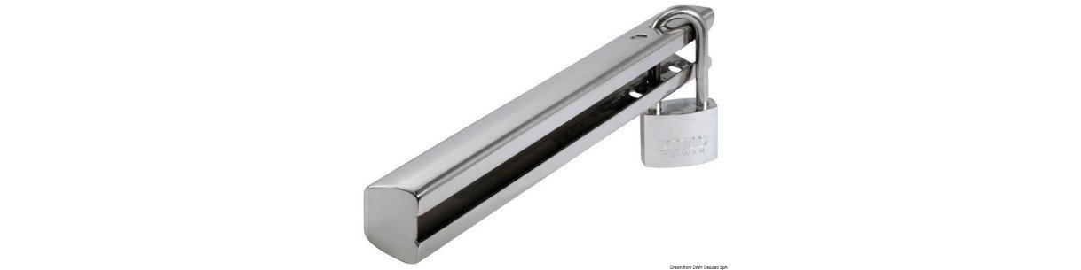 Dispositif antivol en acier inox pour moteurs hors-bord