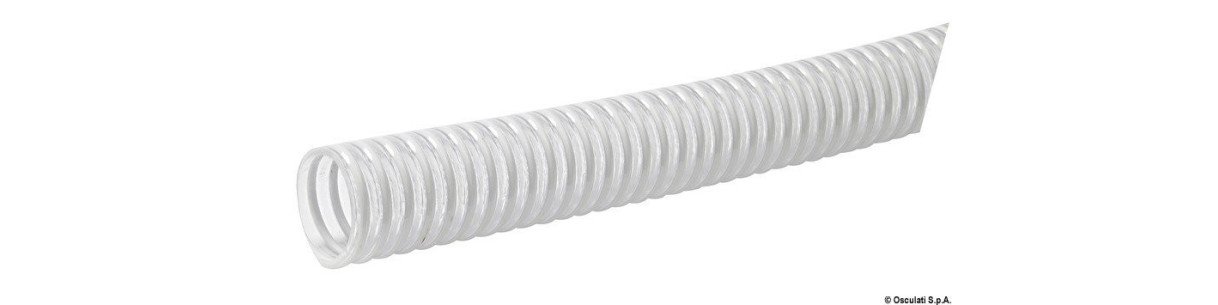 Tuyau en spirale pour sanitaires, pompes, etc.