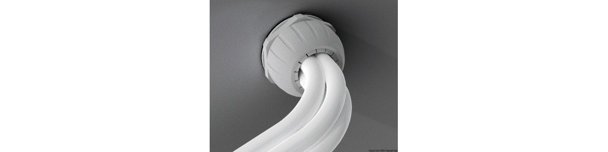 Passe-coque étanche pour câbles de grandes dimensions