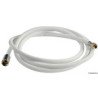 Tuyau douche en nylon armé blanc