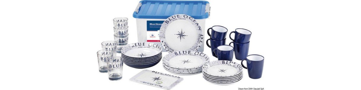 Série vaisselle Blue Ocean