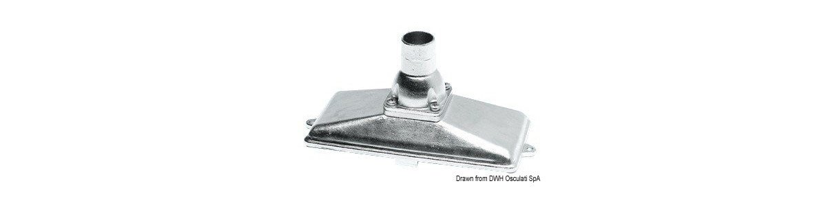 Crépines en inox AISI 316 équipés de clapet anti-retour et grille de filtrage