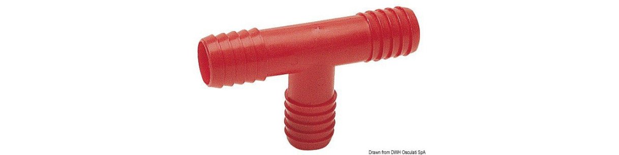 Raccords en “T” en nylon pour tuyaux d'eau