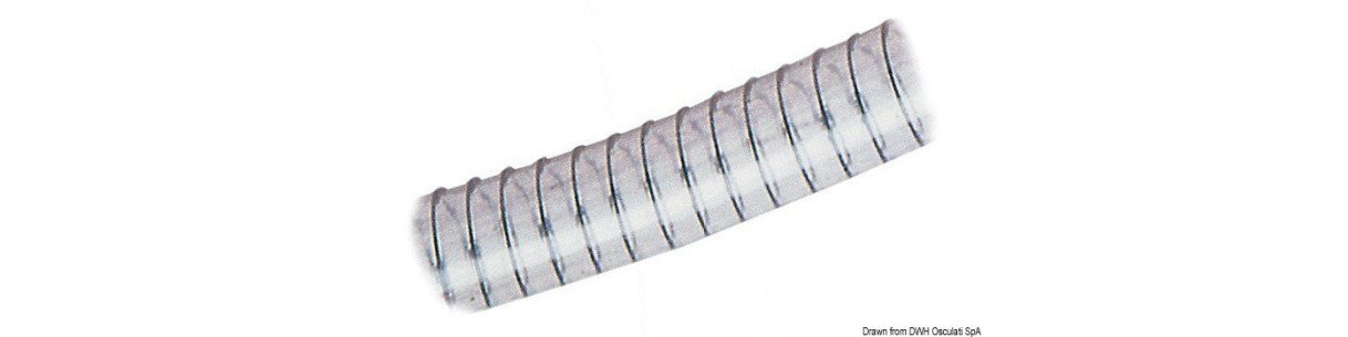 Tuyau spirale classique pour sanitaires, pompes, etc.
